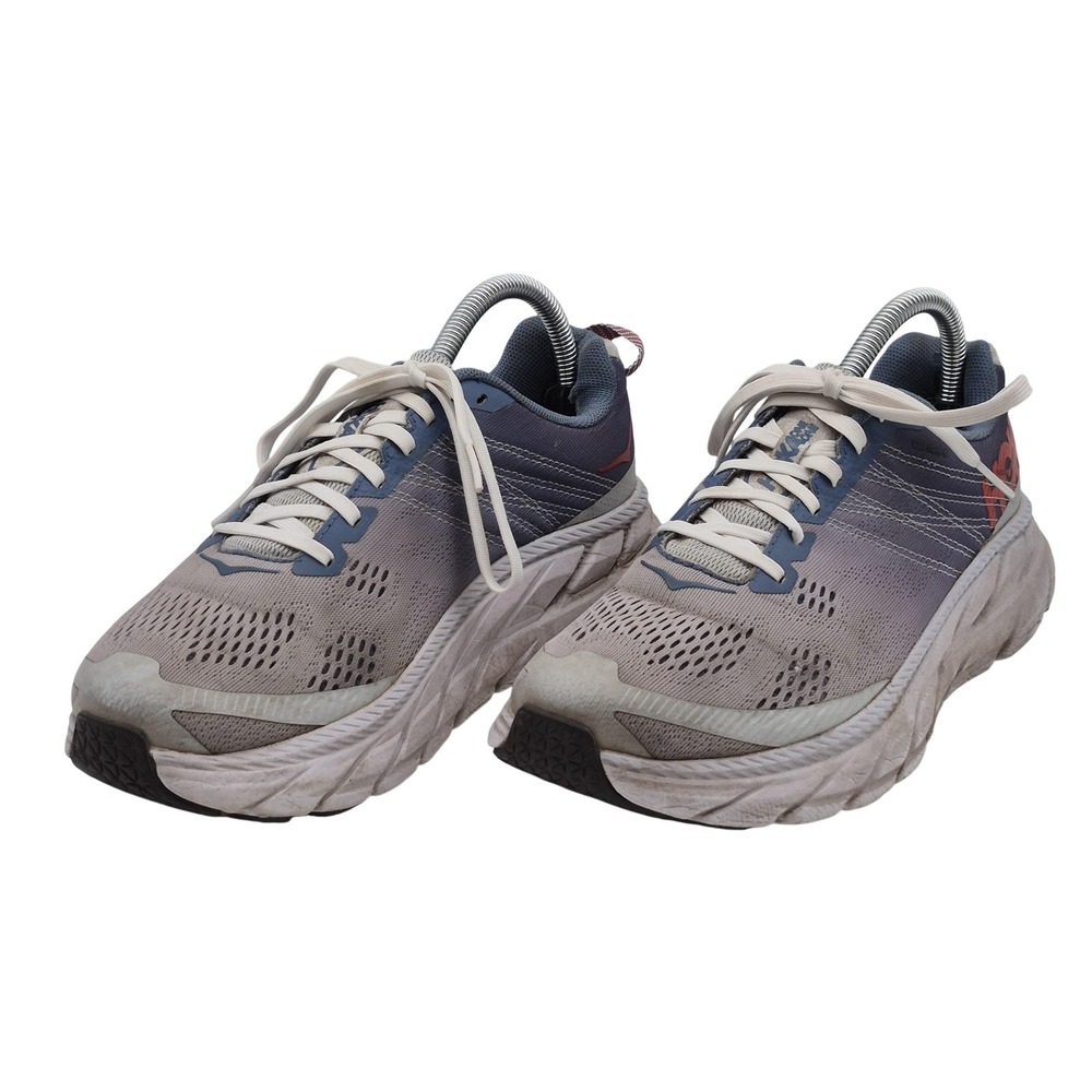 Hoka One One Clifton 6 Wide D Shoes Womens Size 8‎ Gray Running Cushion 1102877